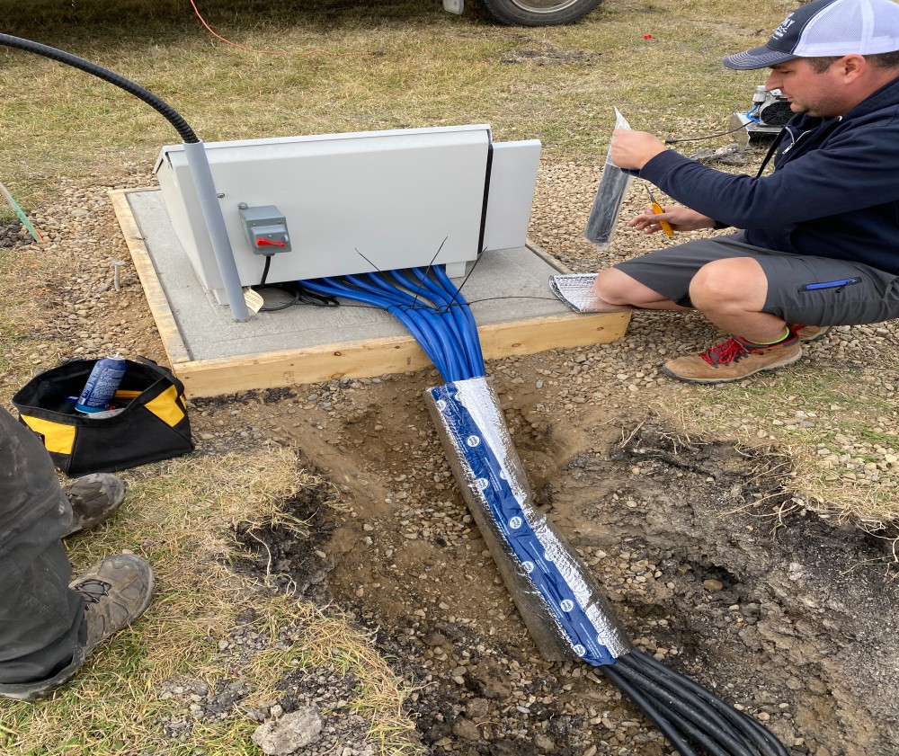 Penhold Install Multi-Line Manifold